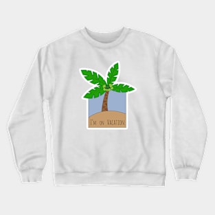 Beach Coconut Tree Crewneck Sweatshirt